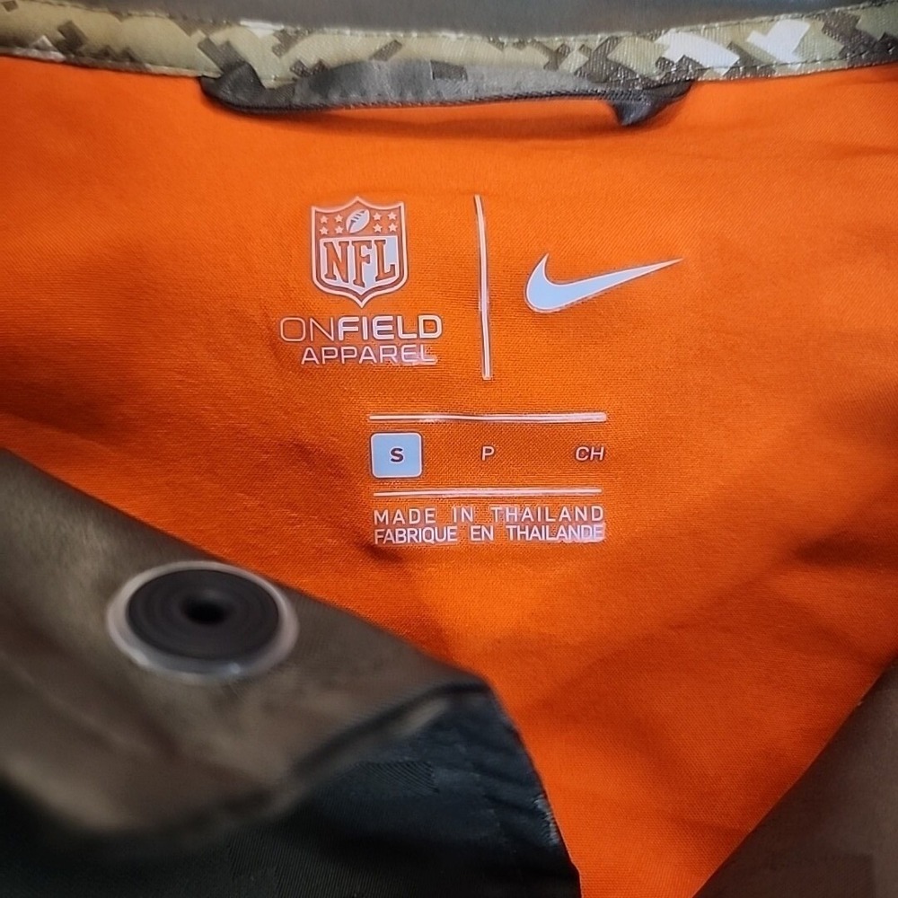 Nike Carolina Panthers Camo Jacket S On Field Apparel Standard Fit Snap Button - Picture 3 of 10
